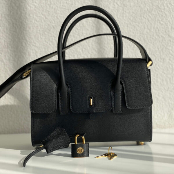 Hermes Michaelambg Drag Bag Black Veau Allegretto