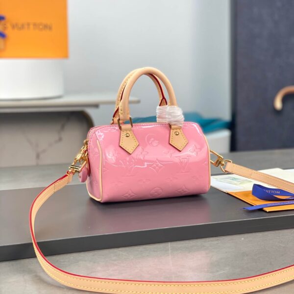 Louis Vuitton Vernis Monogram Nano Speedy Mochi Pink handbag