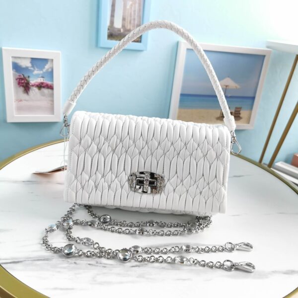 Miu Miu Crystal Leather HandBag