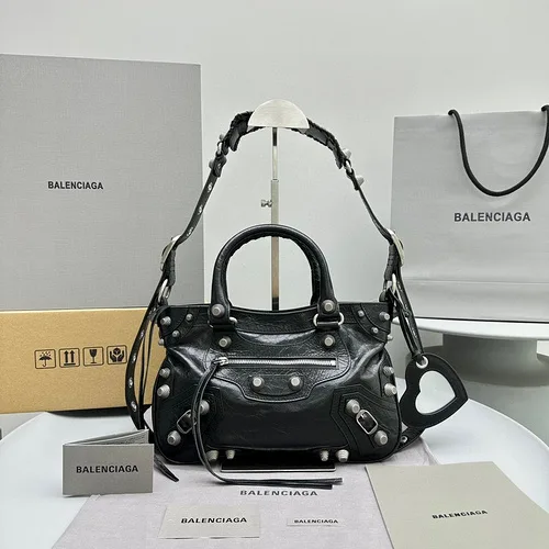 Balenciaga Black Leather Neo Classic Shoulder Bag