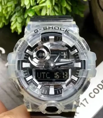 Casio G-Shock Analog-Digital Transparent Strap Support Watch