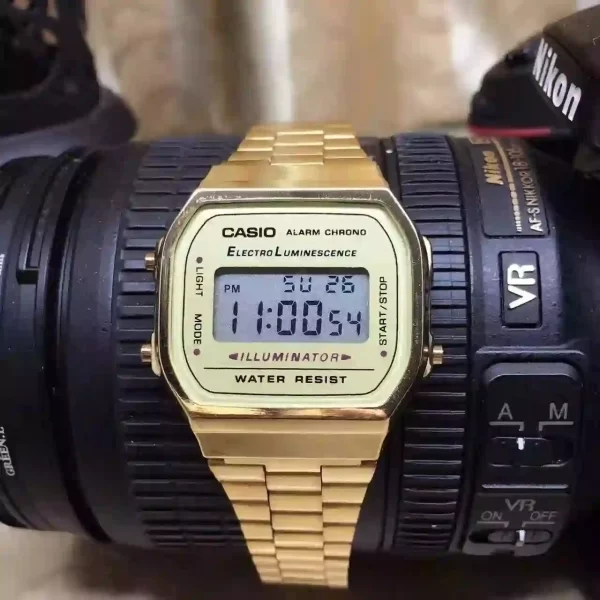 Casio Gold Digital Brand Luxury LED Waterproof Watch