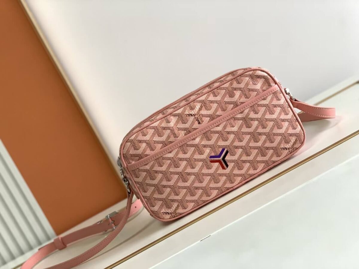 Goyard Rose Pink Cap Vert Palladium Hardware Shoulder Bag