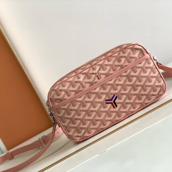 Goyard Rose Pink Cap Vert Palladium Hardware Shoulder Bag