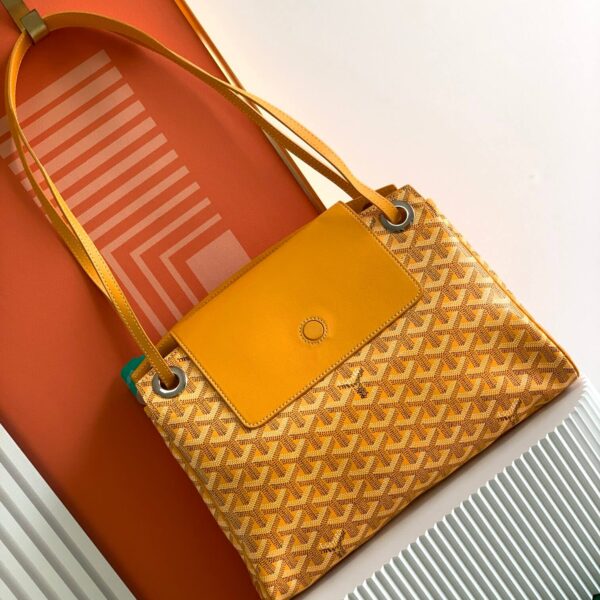 Goyard Rouette Structure Bag Goyardine Canvas Yellow