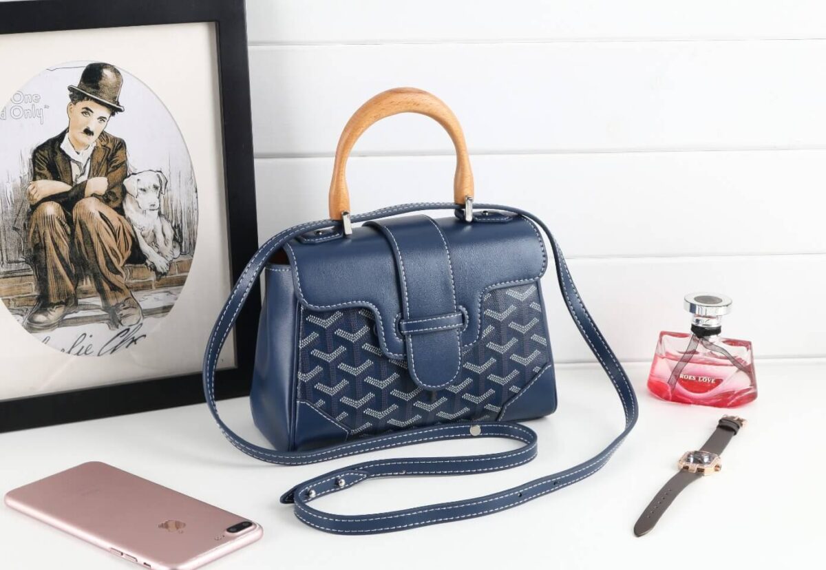 Goyard Saigon Mini Blue Navy Souple Bag