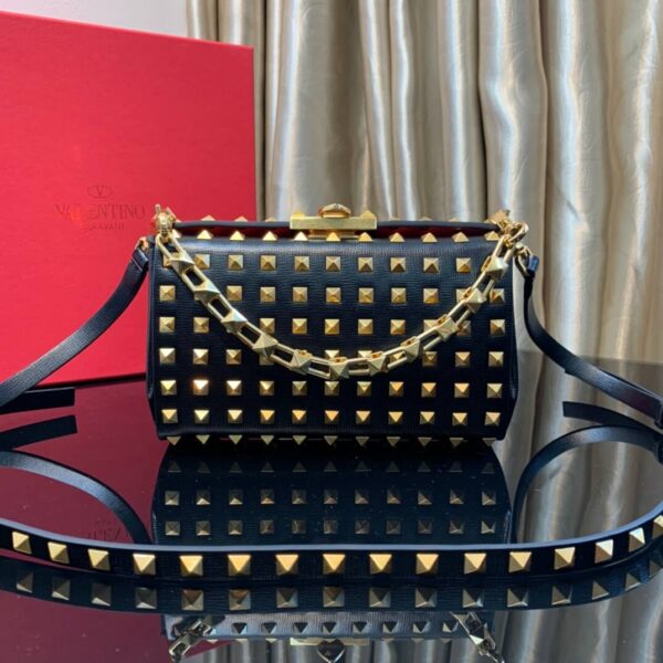 Valentino Rockstud-Embellished Tote Leather Logo Handbags