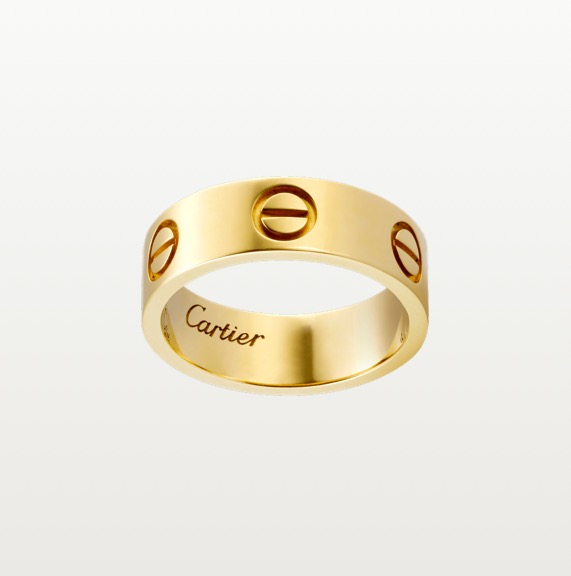 Cartier Love Ring In Yellow Gold Wedding Band