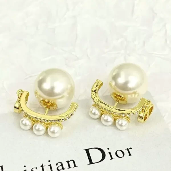 Dior Tribales Pearl And Diamond Earrings