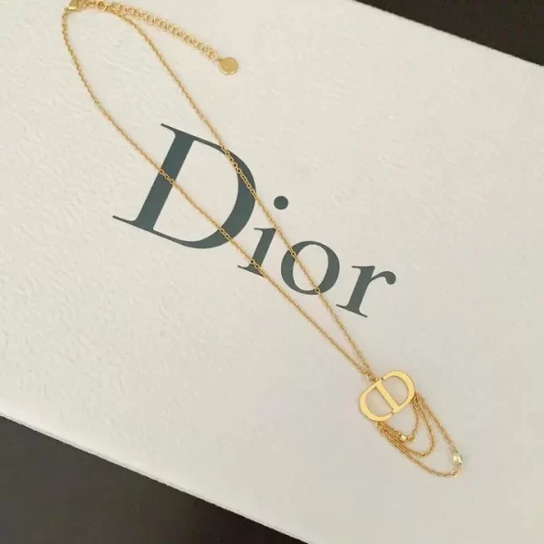 Dior Women PetitnVintage Gold Choker Chain Excellent Necklace