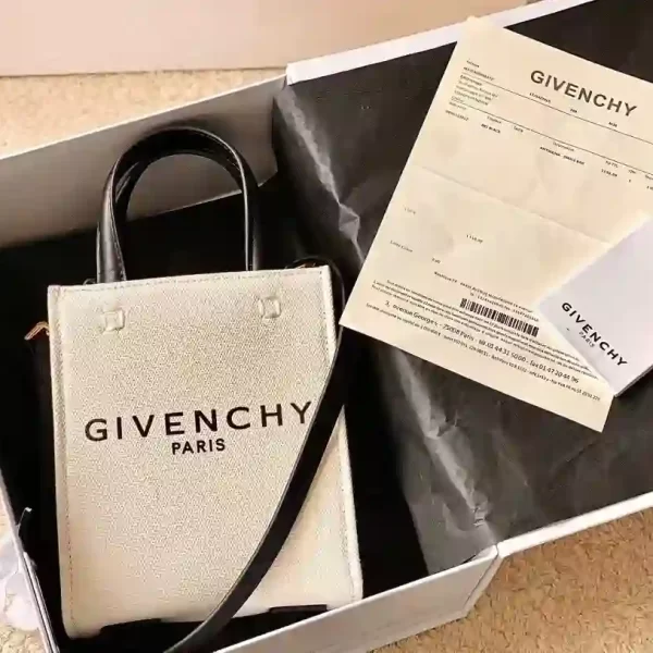 Givenchy Beige G Tote Mini Unisex Plain Logo Shoulder Bag