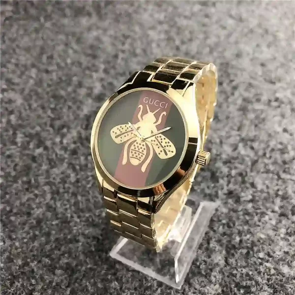 Gucci Latest Collection Butterfly Rose Gold With Black & White Dial Ladies Watch