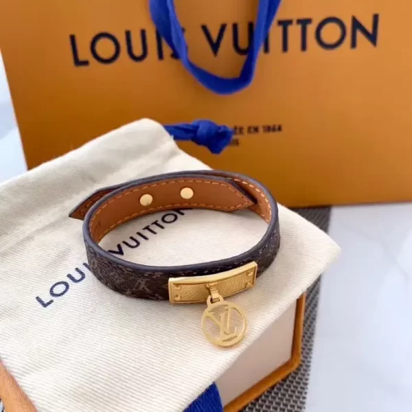 Louis Vuitton Ladies Logomania Collection Brown Monogram Bracelet