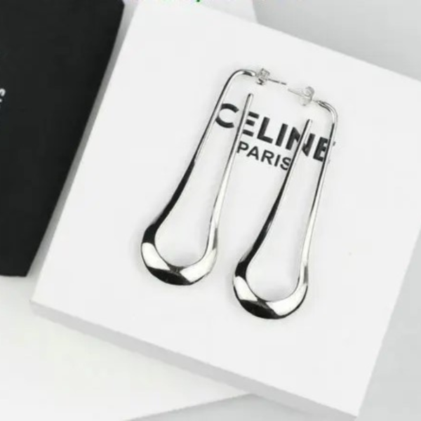 Celine U-Shaped Design Stainless Steel Earrings Personality