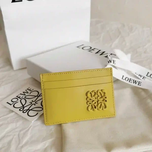 Loewe Leather Inflated Anagram Card Holder Wallet