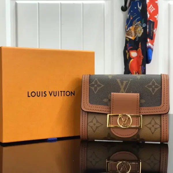 Louis Vuitton Dauphine Compact Canvas Wallet