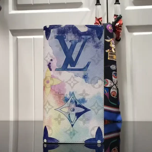 Louis Vuitton Monogram Watercolor Vertical Zippy Wallet Long Wallets