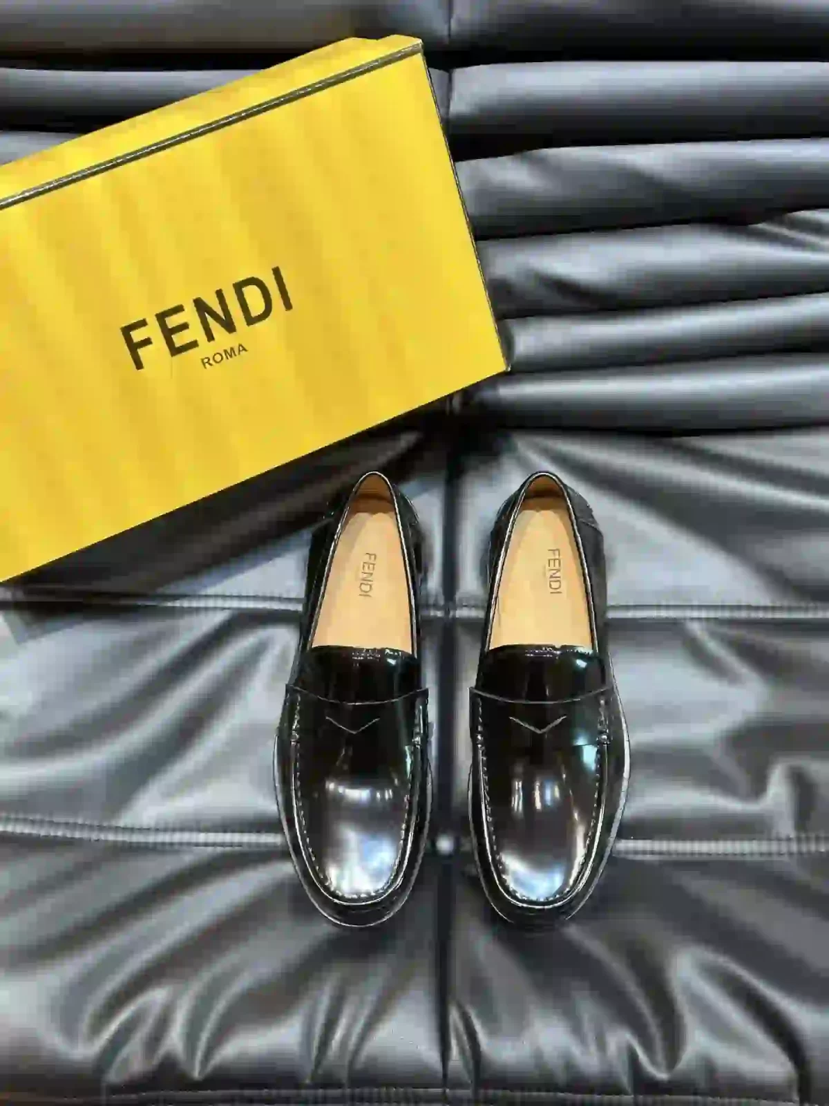 Fendi Men's Leather Shoes,Loafers,Casual Leather Shoes