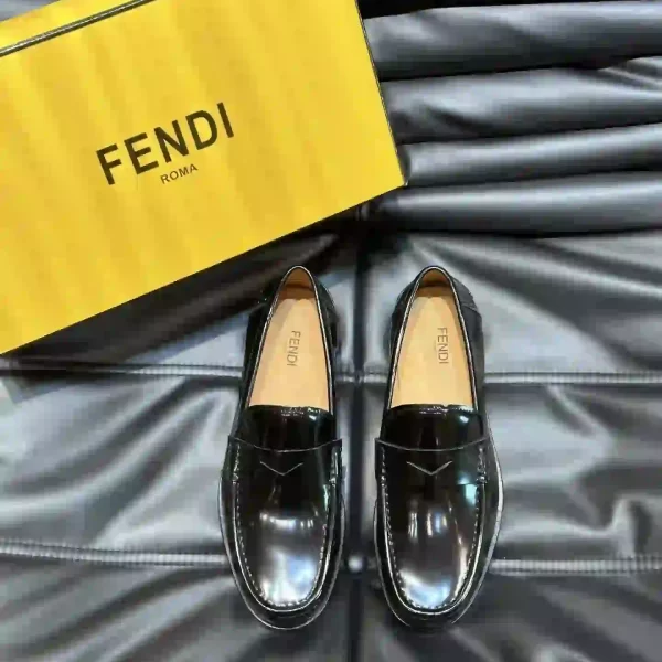 Fendi Men's Leather Shoes,Loafers,Casual Leather Shoes